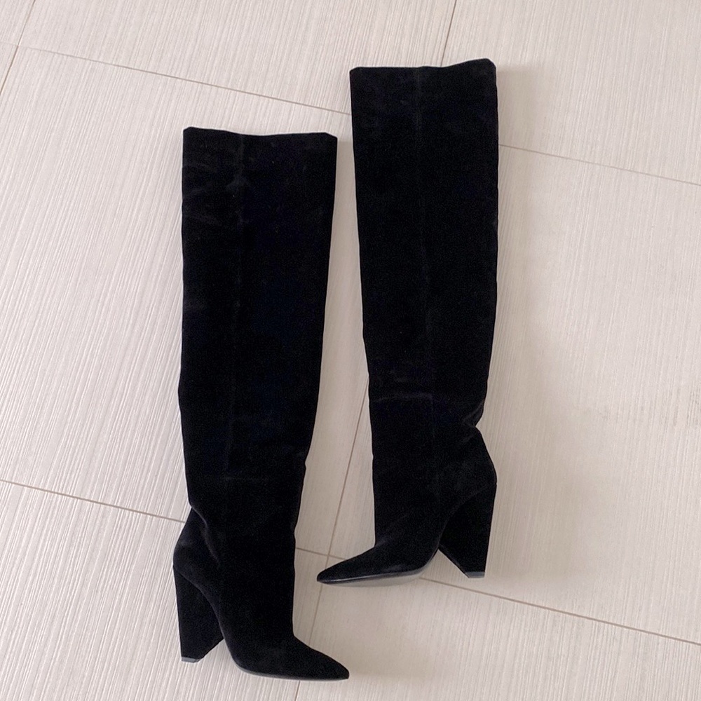 Velvet sexy Nikki Ysl boots size 39